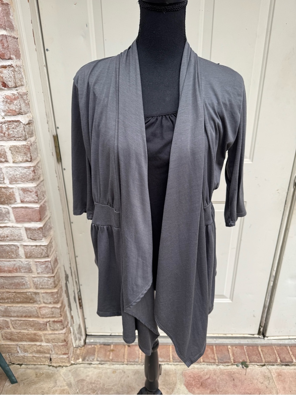Leslie Jones, Olive Green, Lace Overlay Cardigan 2 piece
